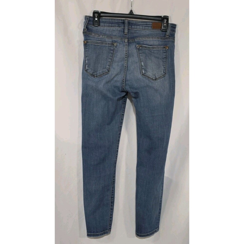 Judy Blue Angie Mid Rise Distressed Skinny Jeans Womens 9 29 Blue Denim 28x25 - Picture 3 of 11